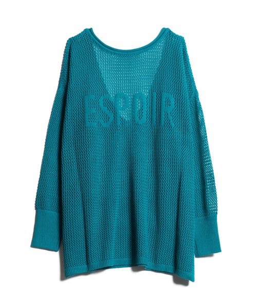 LAYMEE（レイミー）の「Espoir mesh knit / エスポワールメッシュニット（ニット/セーター・レディース・グリーン/ホワイト/ブラック・FREE）」の7枚目の写真