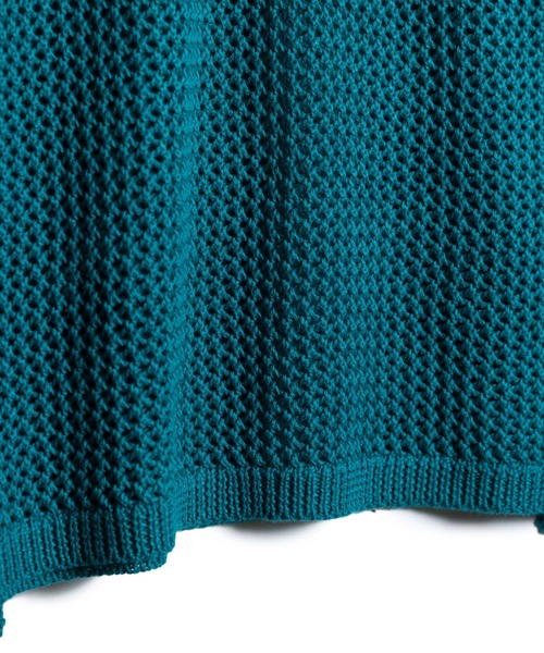 LAYMEE（レイミー）の「Espoir mesh knit / エスポワールメッシュニット（ニット/セーター・レディース・グリーン/ホワイト/ブラック・FREE）」の10枚目の写真