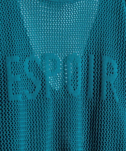 LAYMEE（レイミー）の「Espoir mesh knit / エスポワールメッシュニット（ニット/セーター・レディース・グリーン/ホワイト/ブラック・FREE）」の11枚目の写真