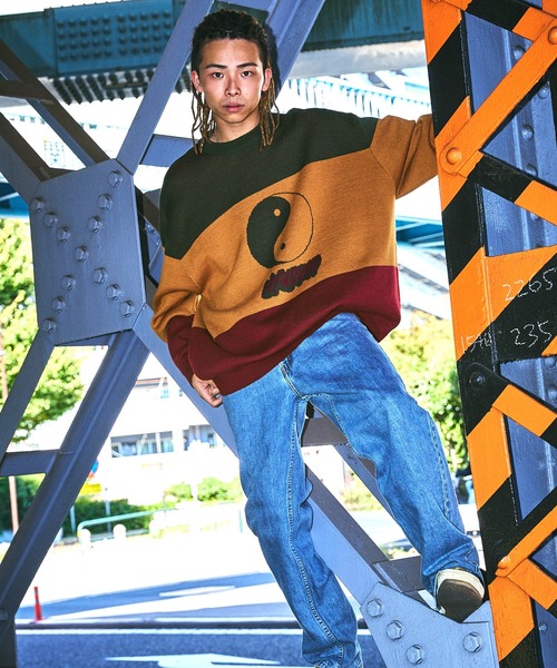 素敵なデザイン❗️】Yves Saint Laurent 青 セーター Y2K