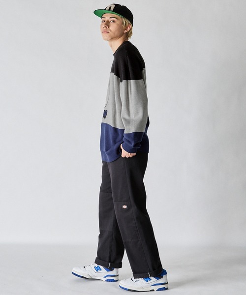 セール】【NYUDROP】YIN YANG LOGO COLOR COMBINATION CREWNECK
