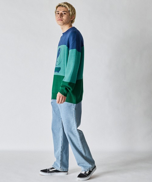 NYUDROP】YIN YANG LOGO COLOR COMBINATION CREWNECK KNIT