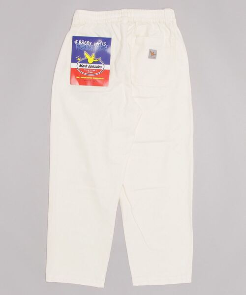 （What it isNt）ART BY MARKGONZALES（ワットイットイズント）の「(what it isNT) ART BY MARK GONZALES / 10oz カツラギ ワイド スケートパンツ（チノパンツ・メンズ・オフホワイト/ブラック/グリーン/レッド・M/L/XL）」の16枚目の写真
