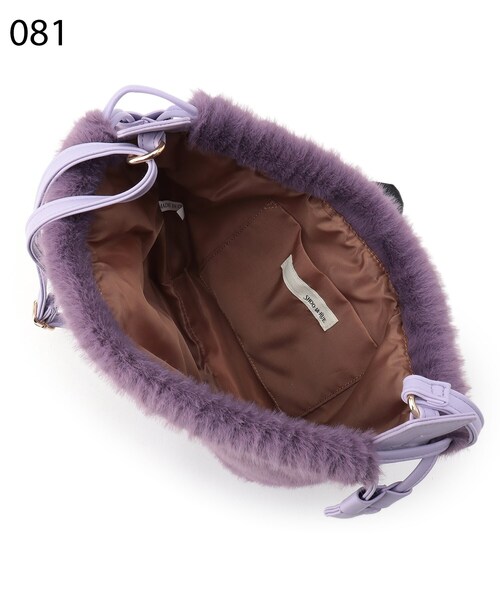 SHOO・LA・RUE(シューラルー)の「◆フェイクファー巾着ショルダーバッグ(ショルダーバッグ・レディース・ライトパープル/グレー/ベージュ・00)」の11枚目の写真