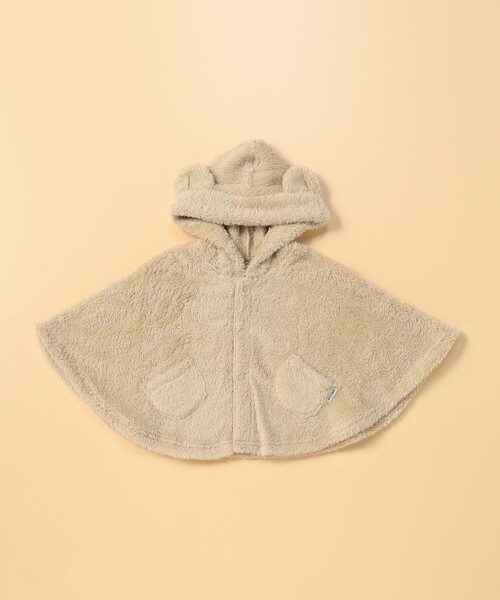 COMME CA ISM(コムサイズム)の「耳付き マント(60-80cm)(その他ベビー用品・キッズ・ベージュ/アイボリー・60-80cm)」の7枚目の写真