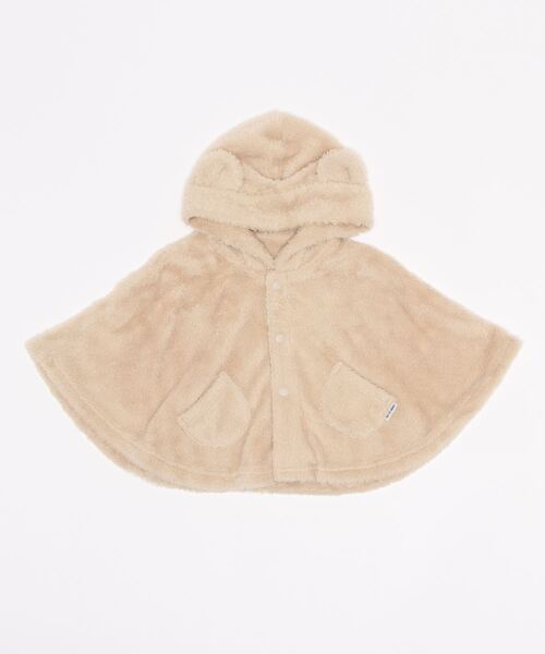 COMME CA ISM(コムサイズム)の「耳付き マント(60-80cm)(その他ベビー用品・キッズ・ベージュ/アイボリー・60-80cm)」の5枚目の写真