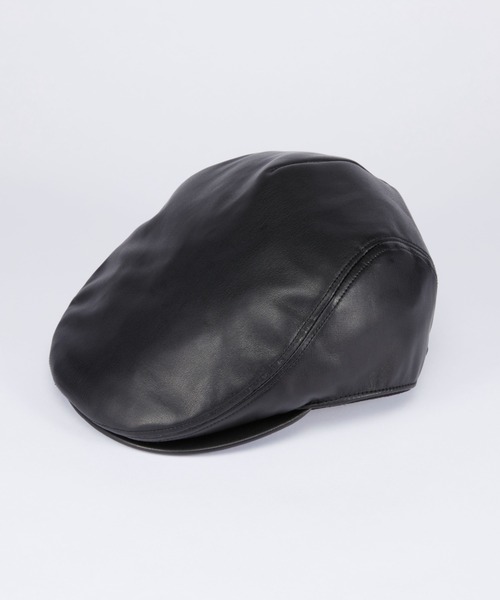 CPH（シーピーエイチ）の「464SL SYNTHETIC LEATHER HUNTING / シンセティックレザー ハンチング（ハンチング/ベレー帽・メンズ・ブラック・S/L）」の3枚目の写真