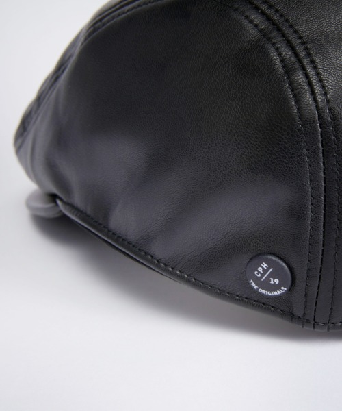 CPH（シーピーエイチ）の「464SL SYNTHETIC LEATHER HUNTING / シンセティックレザー ハンチング（ハンチング/ベレー帽・メンズ・ブラック・S/L）」の13枚目の写真