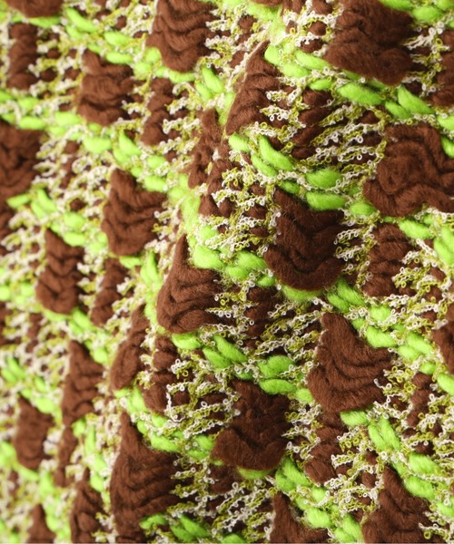 N.（N. Natural Beauty Basic）（エヌエヌナチュラルビューティーベーシック）の「【横田ひかるさん着用】◆ミックスツイードクロップドニット（Tシャツ/カットソー・レディース・ブラウン/オフホワイト/ブラック・MEDIUM）」の10枚目の写真