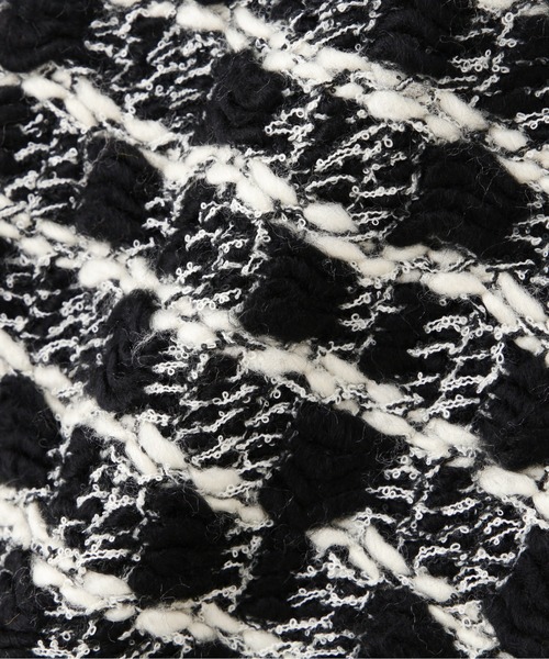 N.（N. Natural Beauty Basic）（エヌエヌナチュラルビューティーベーシック）の「【横田ひかるさん着用】◆ミックスツイードクロップドニット（Tシャツ/カットソー・レディース・ブラウン/オフホワイト/ブラック・MEDIUM）」の21枚目の写真