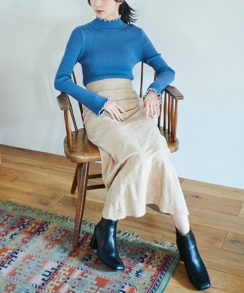 FREE'S MART（フリーズマート）の「【低身長サイズ/Sシリーズ】フェイクスウェードマーメイドスカート（スカート・レディース・ブラウン/カーキ/ベージュ・MEDIUM/X-SMALL/SMALL）」の19枚目の写真