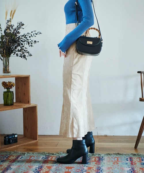 FREE'S MART（フリーズマート）の「【低身長サイズ/Sシリーズ】フェイクスウェードマーメイドスカート（スカート・レディース・ブラウン/カーキ/ベージュ・MEDIUM/X-SMALL/SMALL）」の7枚目の写真