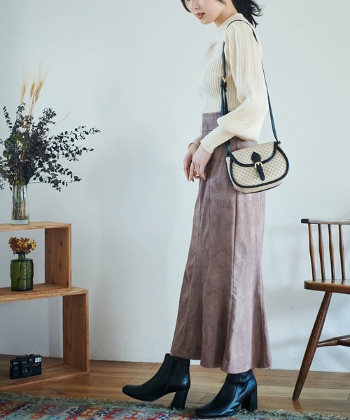 FREE'S MART（フリーズマート）の「【低身長サイズ/Sシリーズ】フェイクスウェードマーメイドスカート（スカート・レディース・ブラウン/カーキ/ベージュ・MEDIUM/X-SMALL/SMALL）」の20枚目の写真