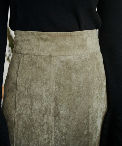 FREE'S MART（フリーズマート）の「【低身長サイズ/Sシリーズ】フェイクスウェードマーメイドスカート（スカート・レディース・ブラウン/カーキ/ベージュ・MEDIUM/X-SMALL/SMALL）」の6枚目の写真
