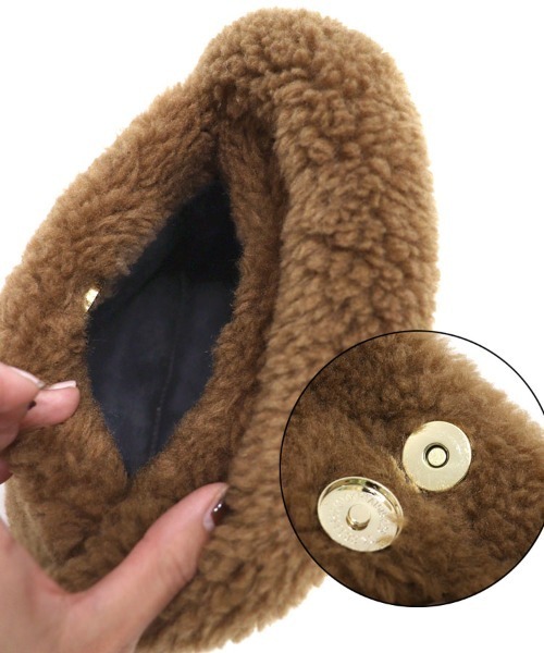 DONOBAN（ドノバン）の「ボアハンドバッグ（ハンドバッグ・レディース・ブラウン/ピンク/パープル・F）」の18枚目の写真