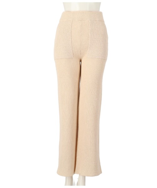 ANAP（アナップ）の「ワッフル編みニットパンツ【セットアップ着用可】（その他パンツ・レディース・アイボリー/ブラウン/ダークグレー・FREE）」の10枚目の写真