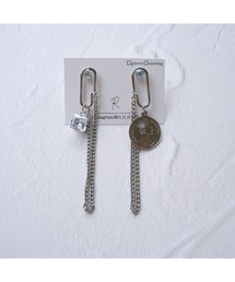 【R】シルバーチェーンピアス(MA)