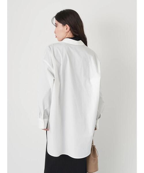 earth music&ecology（アースミュージックアンドエコロジー）の「ボーイズライクシャツ（シャツ/ブラウス・レディース・サックスブルー/オフホワイト/キャメル/ストライプ・FREE）」の13枚目の写真