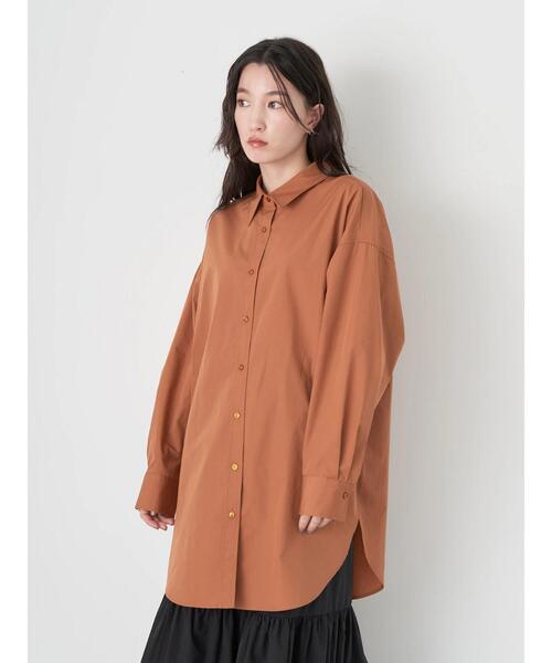 earth music&ecology（アースミュージックアンドエコロジー）の「ボーイズライクシャツ（シャツ/ブラウス・レディース・サックスブルー/オフホワイト/キャメル/ストライプ・FREE）」の19枚目の写真