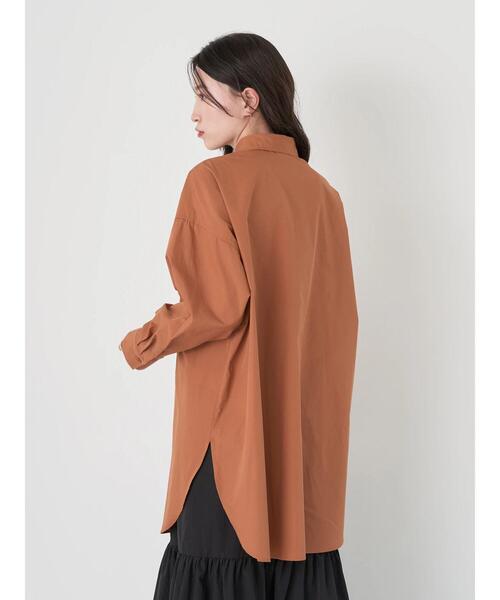 earth music&ecology（アースミュージックアンドエコロジー）の「ボーイズライクシャツ（シャツ/ブラウス・レディース・サックスブルー/オフホワイト/キャメル/ストライプ・FREE）」の20枚目の写真