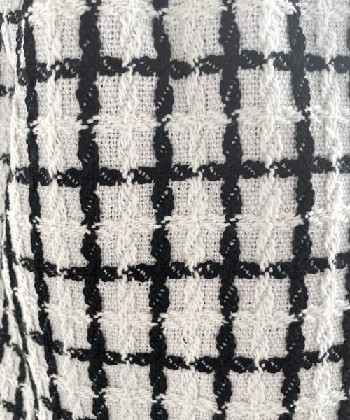 LVEU.(ラブユ.)の「【ZOZOTOWN限定】Tweed check tote bag / ツイードチェックトートバッグ(トートバッグ・レディース・ブラック/ホワイト・FREE)」の21枚目の写真