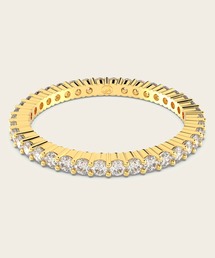 SWAROVSKI | 【公式】【スワロフスキー】Matrix Vittore リング, ラウンドカット, ホワイト, ゴールドトーン仕上げ(リング)