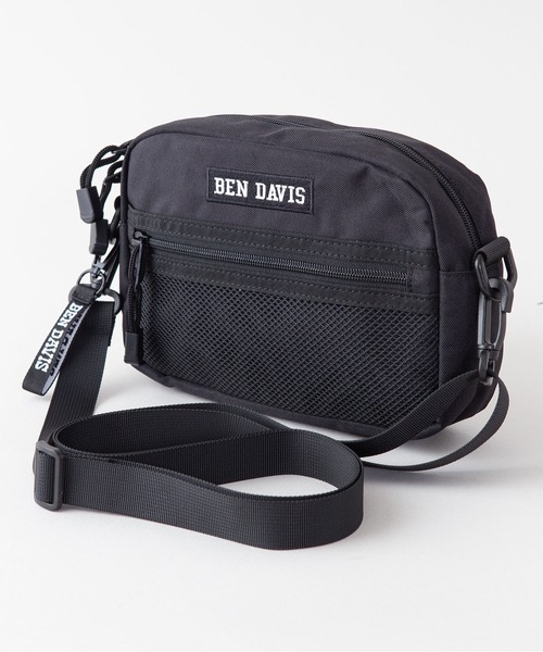 BEN DAVIS（ベンデイビス）の「【BEN DAVIS/ベンデイビス】ワイドショルダーバッグ ワンポイントブランドロゴ（ショルダーバッグ・メンズ・ブラック/ブラック系その他2/ブラック系その他・FREE）」の3枚目の写真