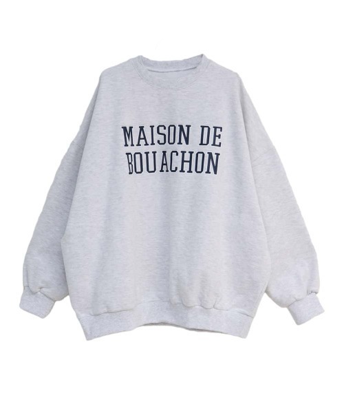 ISOOK(アイスー)の「Over logo sweat / オーバーロゴスウェット(chiica select)(スウェット・レディース・チャコールグレー/ライトグレー・FREE)」の11枚目の写真
