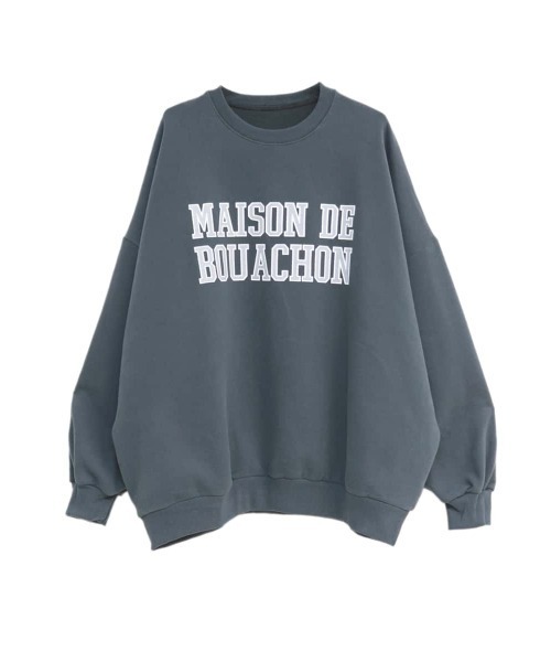 ISOOK(アイスー)の「Over logo sweat / オーバーロゴスウェット(chiica select)(スウェット・レディース・チャコールグレー/ライトグレー・FREE)」の12枚目の写真