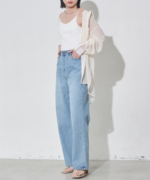 Aunt Marie's（アントマリーズ）の「カップ付きリブキャミソール（キャミソール・レディース・ブラック/チャコールグレー/ベージュ/ホワイト・FREE）」の11枚目の写真