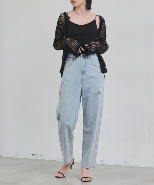 Aunt Marie's（アントマリーズ）の「カップ付きリブキャミソール（キャミソール・レディース・ブラック/チャコールグレー/ベージュ/ホワイト・FREE）」の18枚目の写真