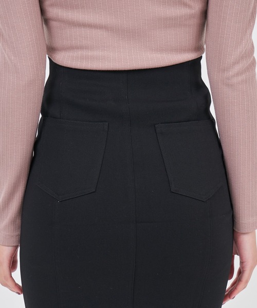 ROYAL PARTY（ロイヤルパーティー）の「ガムストレッチタイトスカート’23ｓ（スカート・レディース・ベージュ/ピンク/ブラック・FREE）」の11枚目の写真