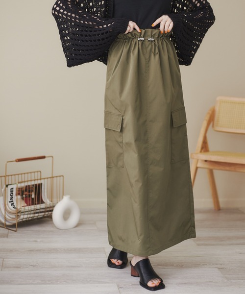 ANGIE（アンジー）の「カーゴスカート（スカート・レディース・ブラック/カーキ/イエロー・FREE）」の19枚目の写真