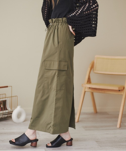 ANGIE（アンジー）の「カーゴスカート（スカート・レディース・ブラック/カーキ/イエロー・FREE）」の12枚目の写真