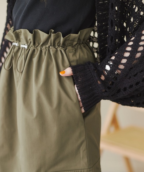 ANGIE（アンジー）の「カーゴスカート（スカート・レディース・ブラック/カーキ/イエロー・FREE）」の6枚目の写真