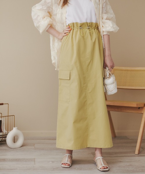 ANGIE（アンジー）の「カーゴスカート（スカート・レディース・ブラック/カーキ/イエロー・FREE）」の20枚目の写真