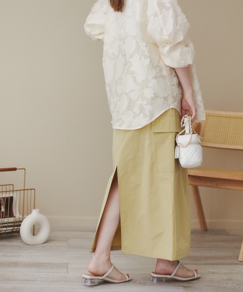 ANGIE（アンジー）の「カーゴスカート（スカート・レディース・ブラック/カーキ/イエロー・FREE）」の9枚目の写真