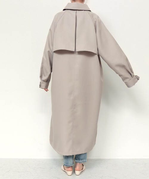 andme（アンドミー）の「2wayボリューム袖トレンチコート（トレンチコート・レディース・サンドベージュ/ライトカーキ/ブラック/アイボリー・M）」の7枚目の写真