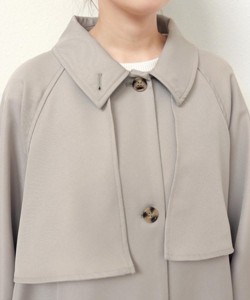 andme（アンドミー）の「2wayボリューム袖トレンチコート（トレンチコート・レディース・サンドベージュ/ライトカーキ/ブラック/アイボリー・M）」の11枚目の写真