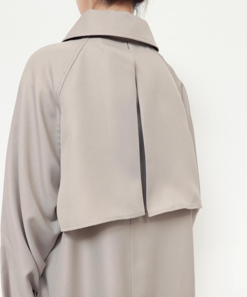 andme（アンドミー）の「2wayボリューム袖トレンチコート（トレンチコート・レディース・サンドベージュ/ライトカーキ/ブラック/アイボリー・M）」の17枚目の写真