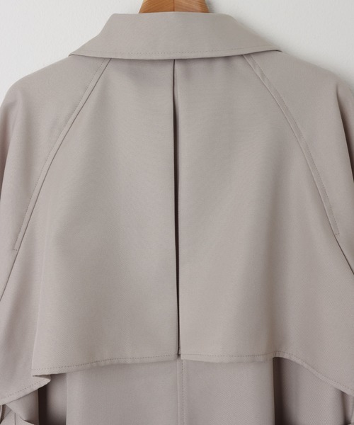 andme（アンドミー）の「2wayボリューム袖トレンチコート（トレンチコート・レディース・サンドベージュ/ライトカーキ/ブラック/アイボリー・M）」の22枚目の写真