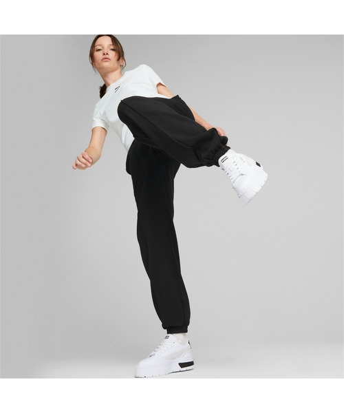 PUMA（プーマ）の「PUMA プーマ ウィメンズ CLASSICS スウェットパンツ（その他パンツ・レディース・ローズ/ブラック/タン・MEDIUM/SMALL/LARGE/X-SMALL）」の4枚目の写真