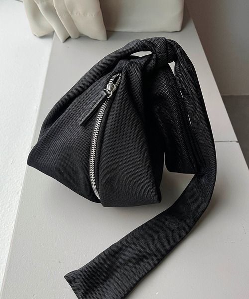 CAPRICIEUX LE'MAGE（カプリシューレマージュ）の「〈LE VERNIS/ル・ベルニ〉メッシュラップバッグ（ハンドバッグ・レディース・ブラック/イエロー・FREE）」の12枚目の写真