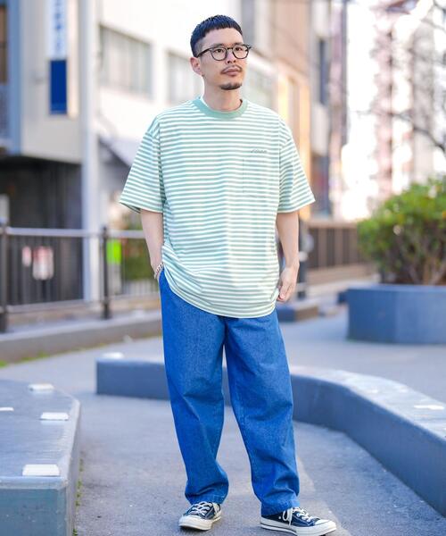 coen(コーエン)の「コーエンロゴ刺繍ボーダーTシャツ(Tシャツ/カットソー・メンズ・ライム/ブラック/オレンジ/ネイビー・L/S/XL/M)」の17枚目の写真