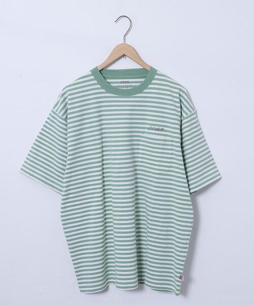 coen(コーエン)の「コーエンロゴ刺繍ボーダーTシャツ(Tシャツ/カットソー・メンズ・ライム/ブラック/オレンジ/ネイビー・L/S/XL/M)」の10枚目の写真