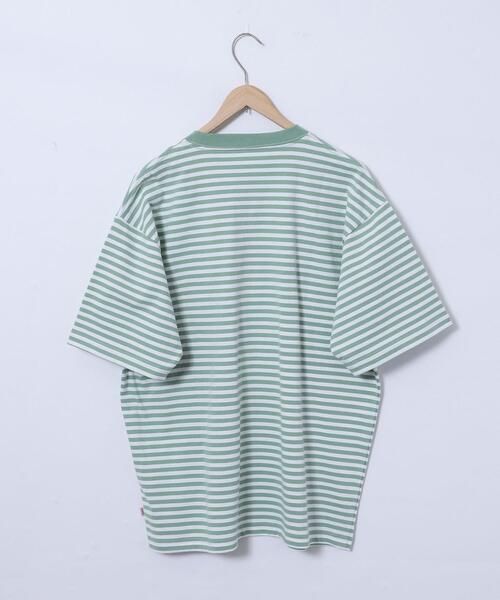 coen(コーエン)の「コーエンロゴ刺繍ボーダーTシャツ(Tシャツ/カットソー・メンズ・ライム/ブラック/オレンジ/ネイビー・L/S/XL/M)」の6枚目の写真