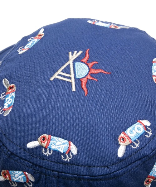 go slow caravan（ゴースローキャラバン）の「ライトキャンバス総刺繍 キャンパーハット（ハット・メンズ・カーキ/ネイビー/ベージュ/ブラック・FREE）」の9枚目の写真