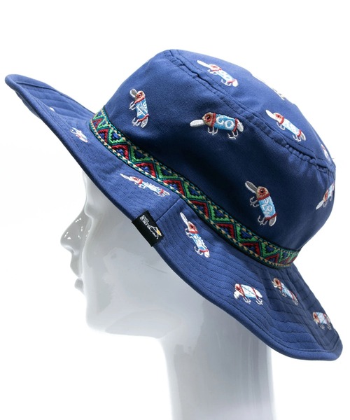 go slow caravan（ゴースローキャラバン）の「ライトキャンバス総刺繍 キャンパーハット（ハット・メンズ・カーキ/ネイビー/ベージュ/ブラック・FREE）」の12枚目の写真