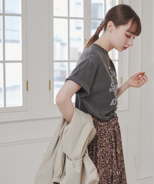 売れ筋商品|||アンティグア カットソー レディース  Heathered Gray, Orange 接触冷感7分袖モックネックカットソー カットソー レディース