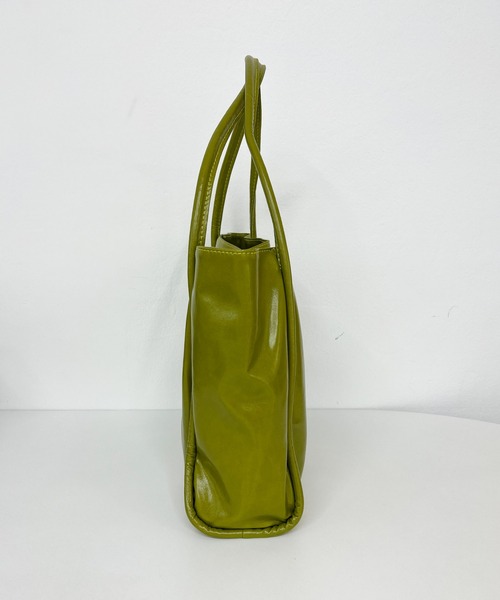 CEMONEMO(セモネモ)の「【A4サイズ収納可能】 スクエア ビッグ トートバッグ(トートバッグ・レディース・グリーン/アイボリー/ブラック・FREE)」の7枚目の写真